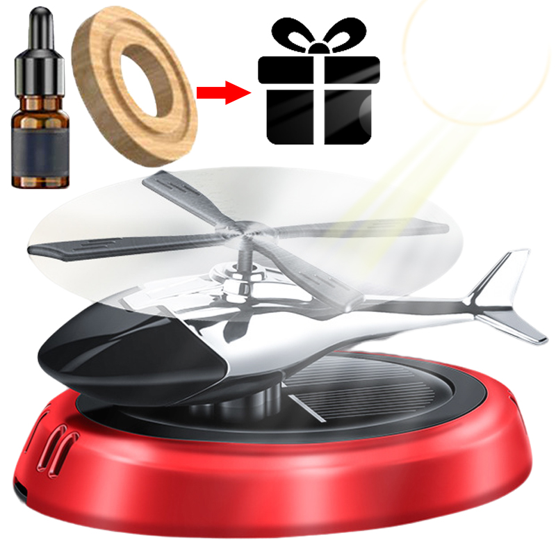Perfume Gardenia Fragrance - Helikopter Solar Roterende Auto Parfum Diffuser