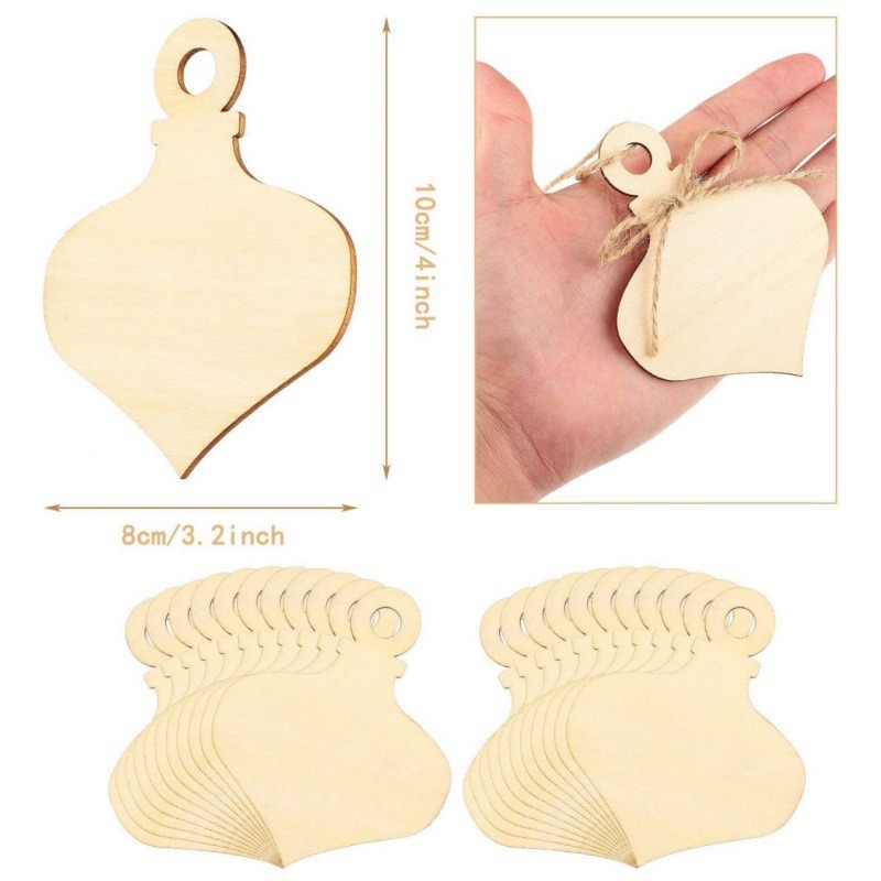 10 STUKS Kerst Houten Hangende - Oud Wood Chip recensie en prijs