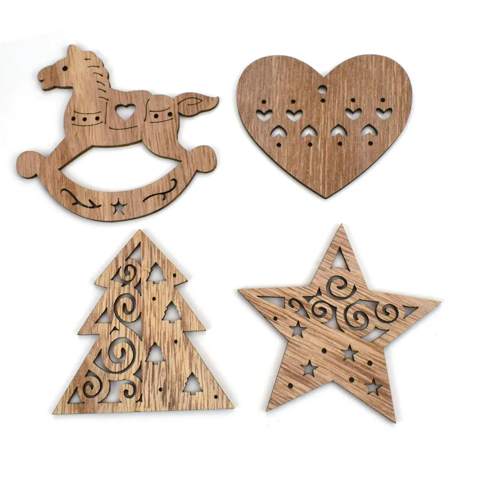 14PCS 70-80MM Kerstboom Vijfpu - Oud Wood Chip recensie en prijs