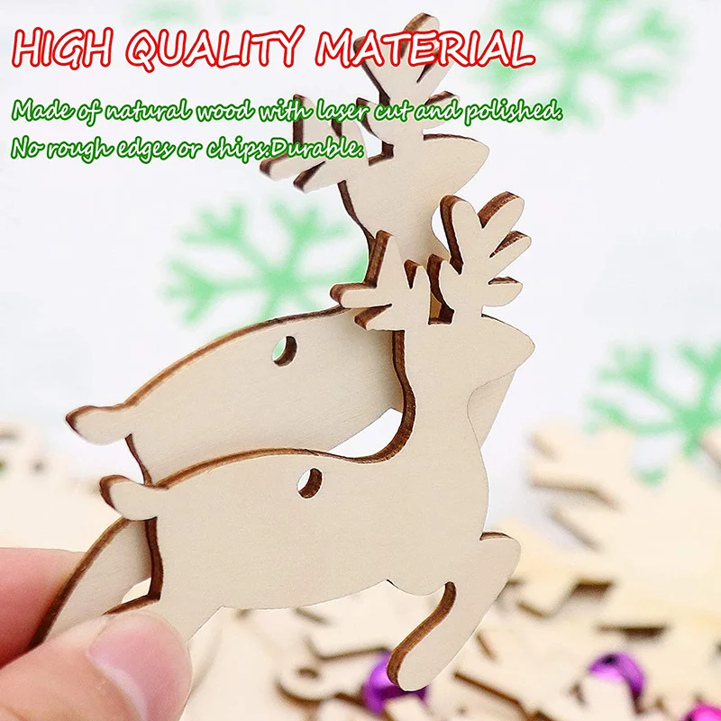 10 Stuks Onafgewerkte Kerst Ho - Oud Wood Chip recensie en prijs