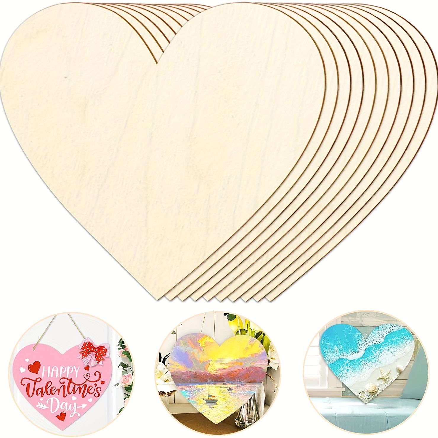 2 Stuks 12Inch Blank Hart Uits - Oud Wood Chip recensie en prijs